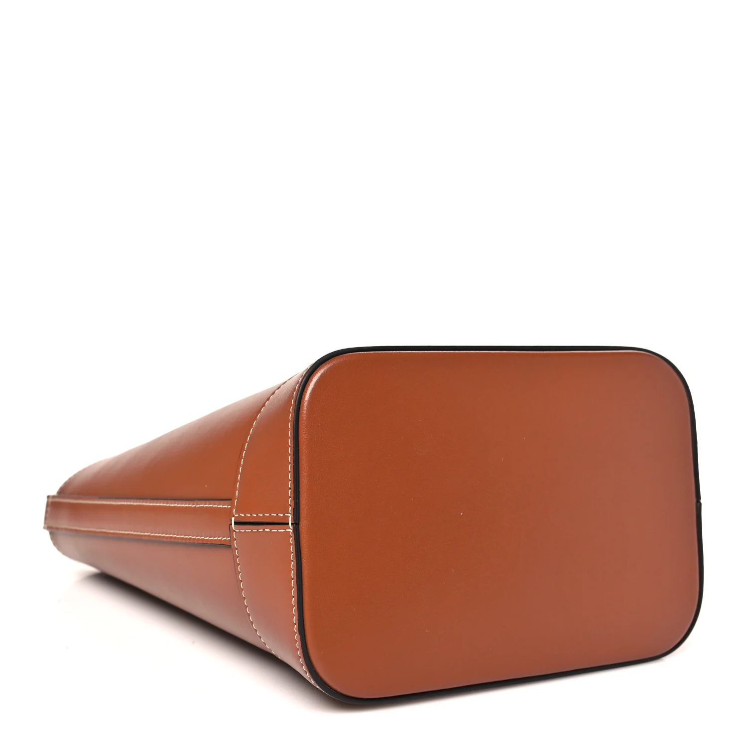 Smooth Calfskin Small Cuir Triomphe Bucket Bag Tan - Image 4