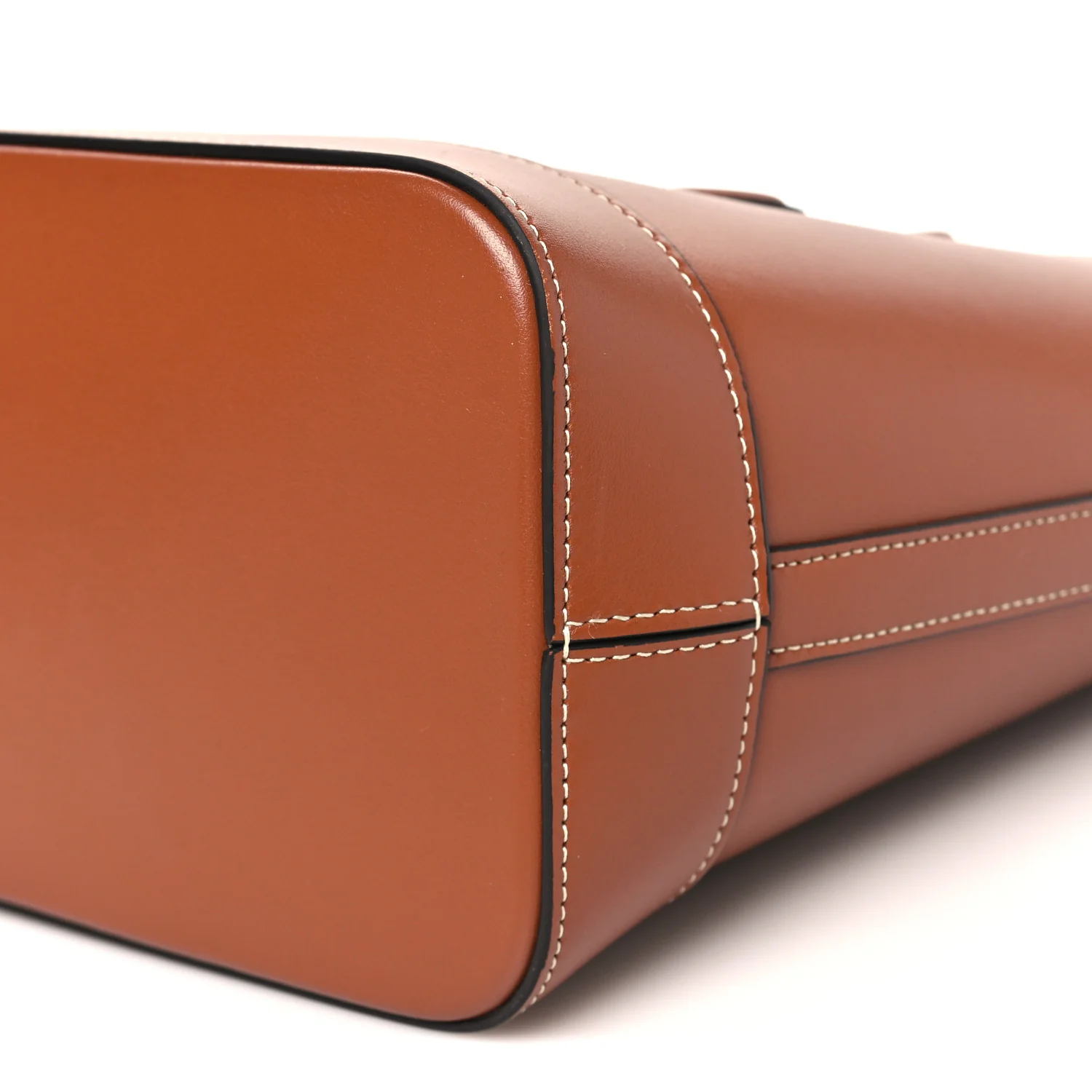 Smooth Calfskin Small Cuir Triomphe Bucket Bag Tan - Image 9