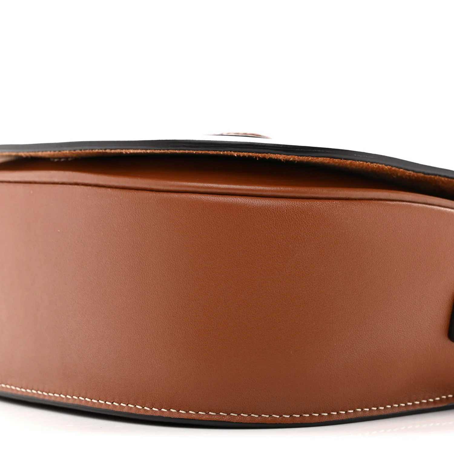 Smooth Calfskin Studded Cuir Triomphe Folco Crossbody Bag Tan - Image 11