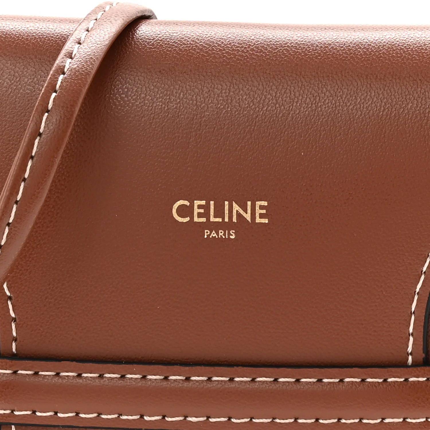 Smooth Calfskin Sunglasses Pouch Tan - Image 6