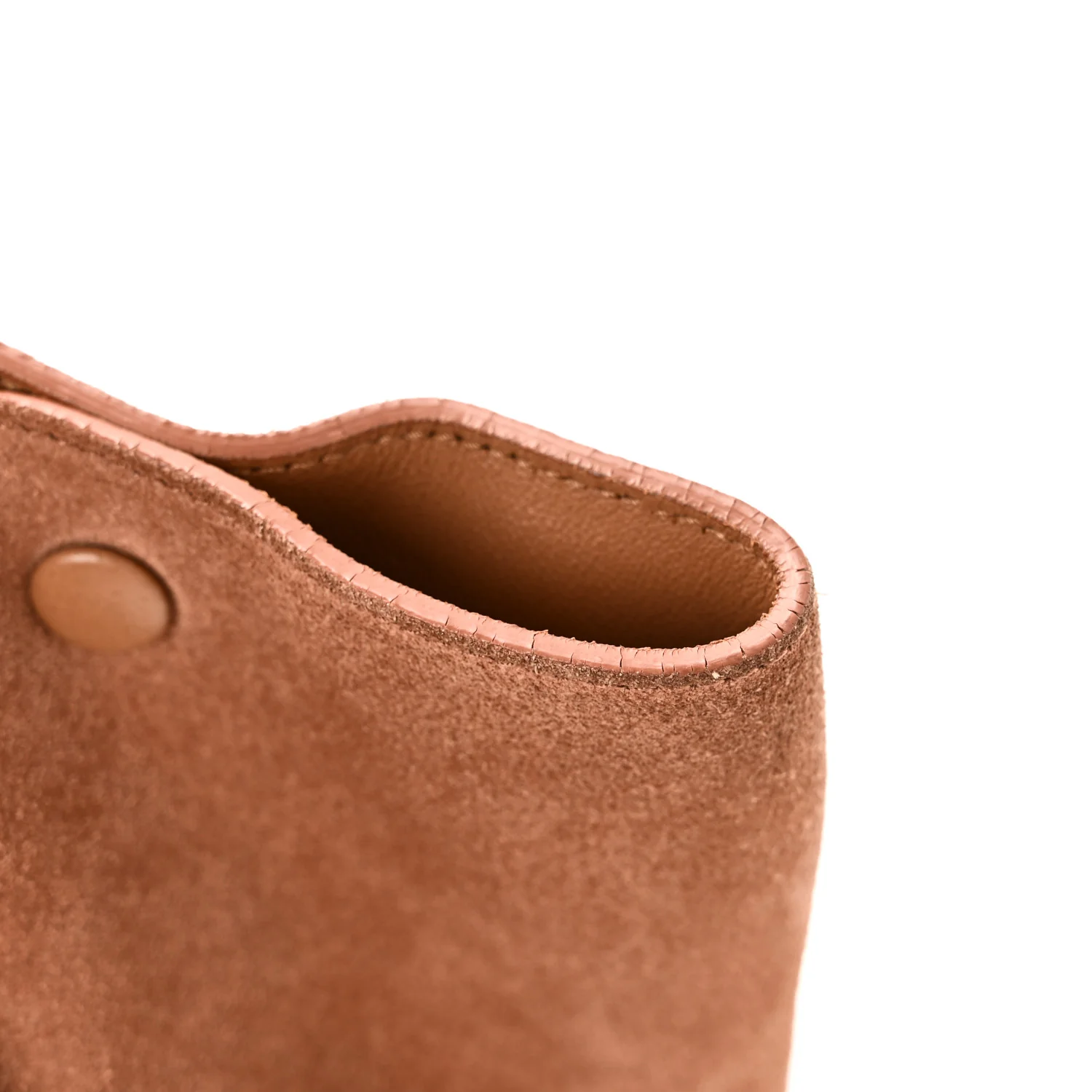 Snakeskin Suede Trapeze Brown - Image 11