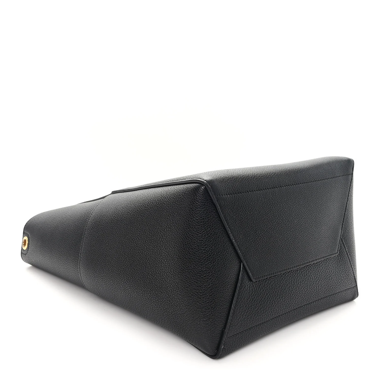 Soft Grained Calfskin Sangle Bucket Bag Black - Image 3
