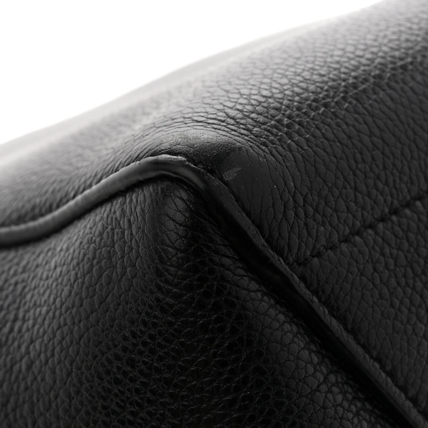 Soft Grained Calfskin Sangle Bucket Bag Black - Image 11
