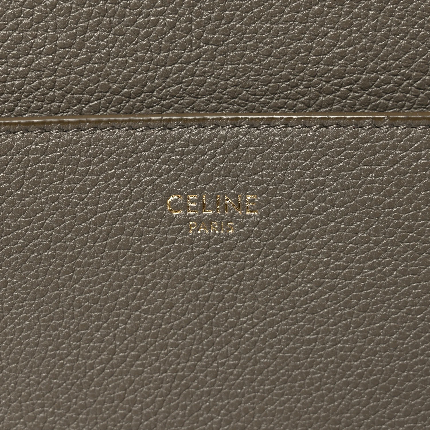 Soft Grained Calfskin Sangle Bucket Bag Taupe - Image 6