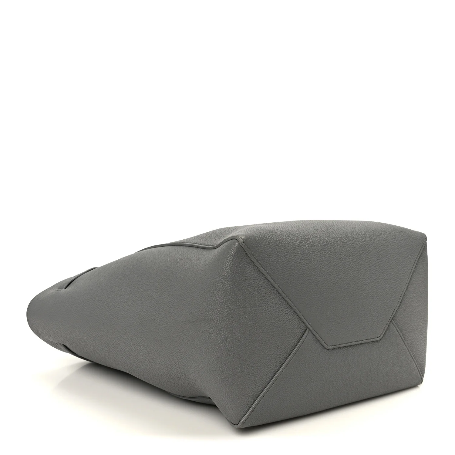 Soft Grained Calfskin Small Belt Cabas Phantom Grey - Image 4