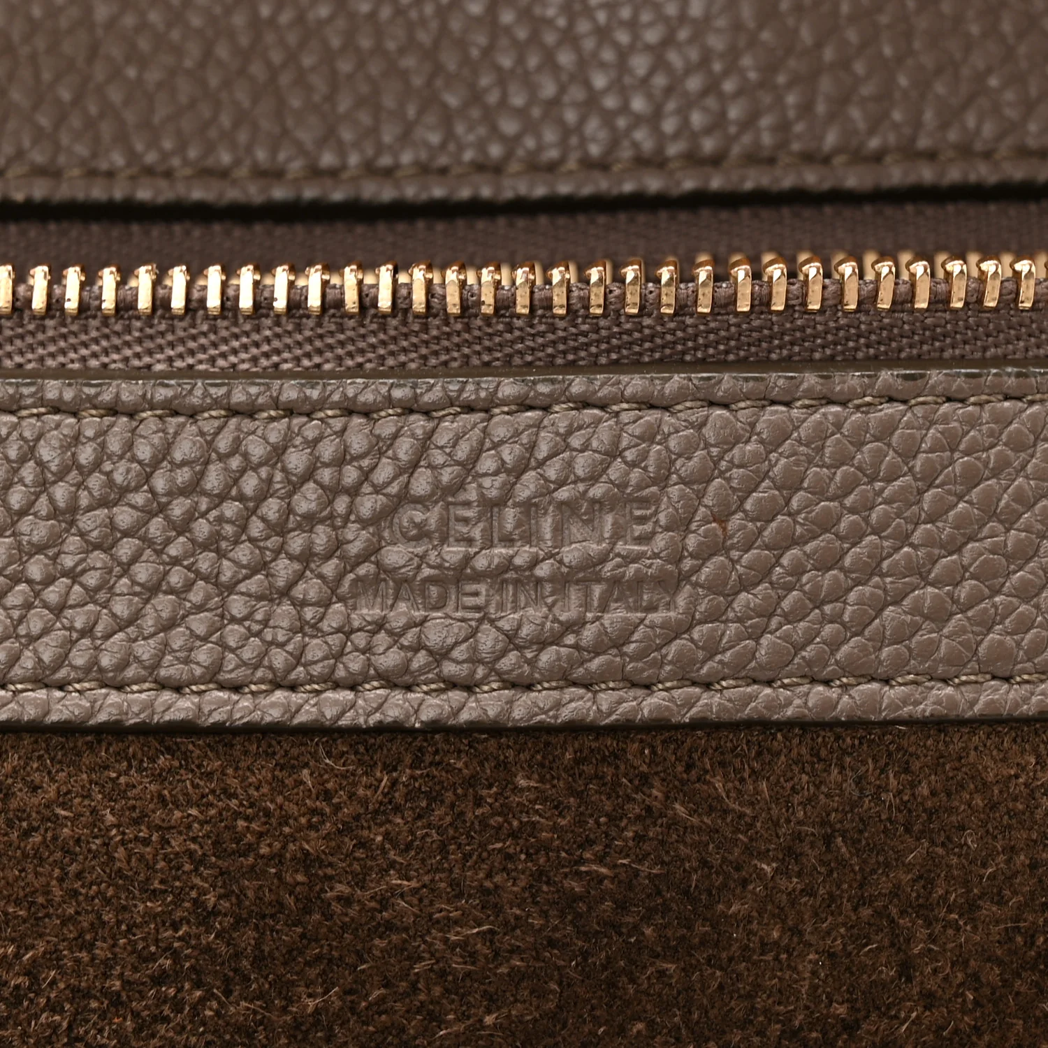 Soft Grained Calfskin Small Belt Cabas Phantom Taupe - Image 6