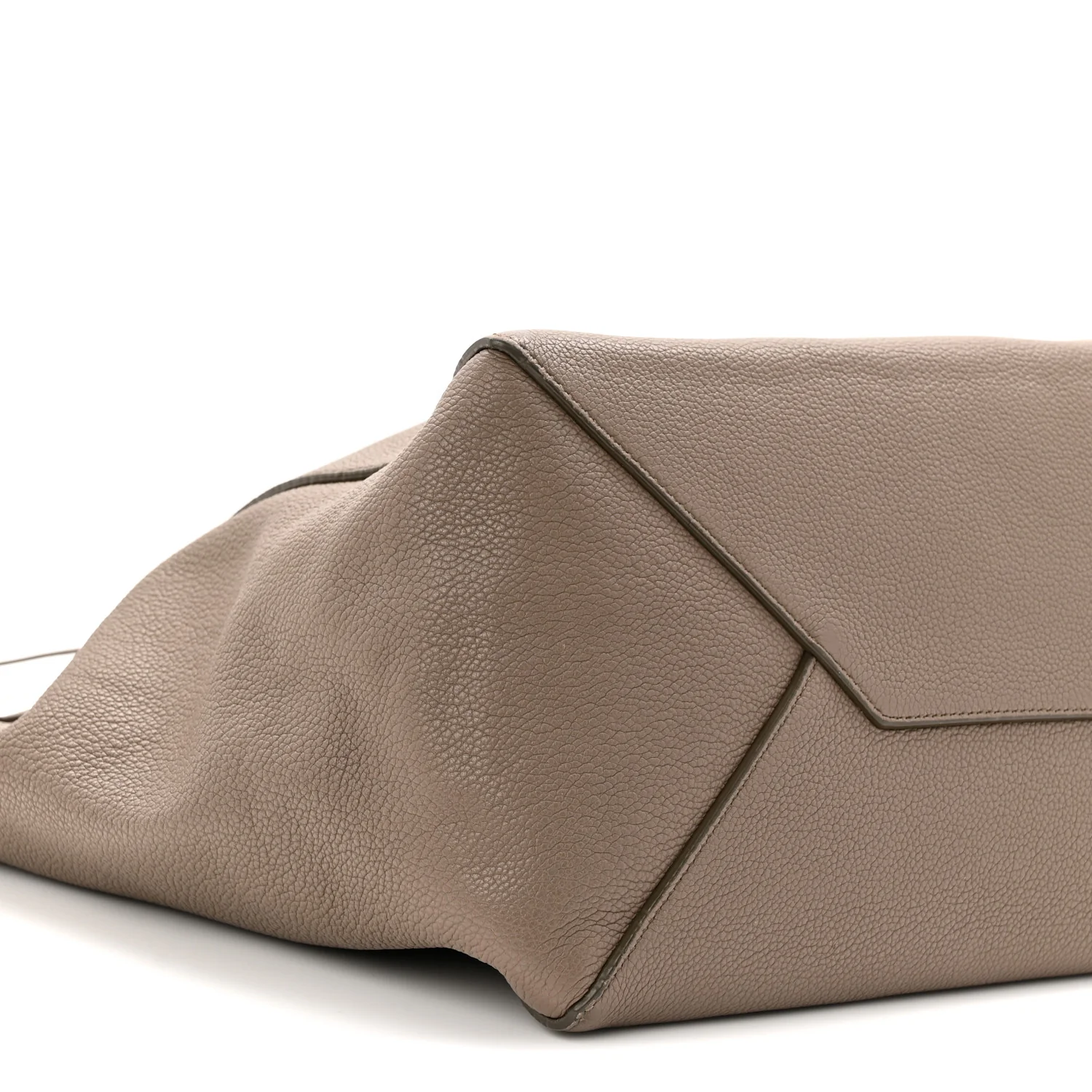 Soft Grained Calfskin Small Belt Cabas Phantom Taupe - Image 9