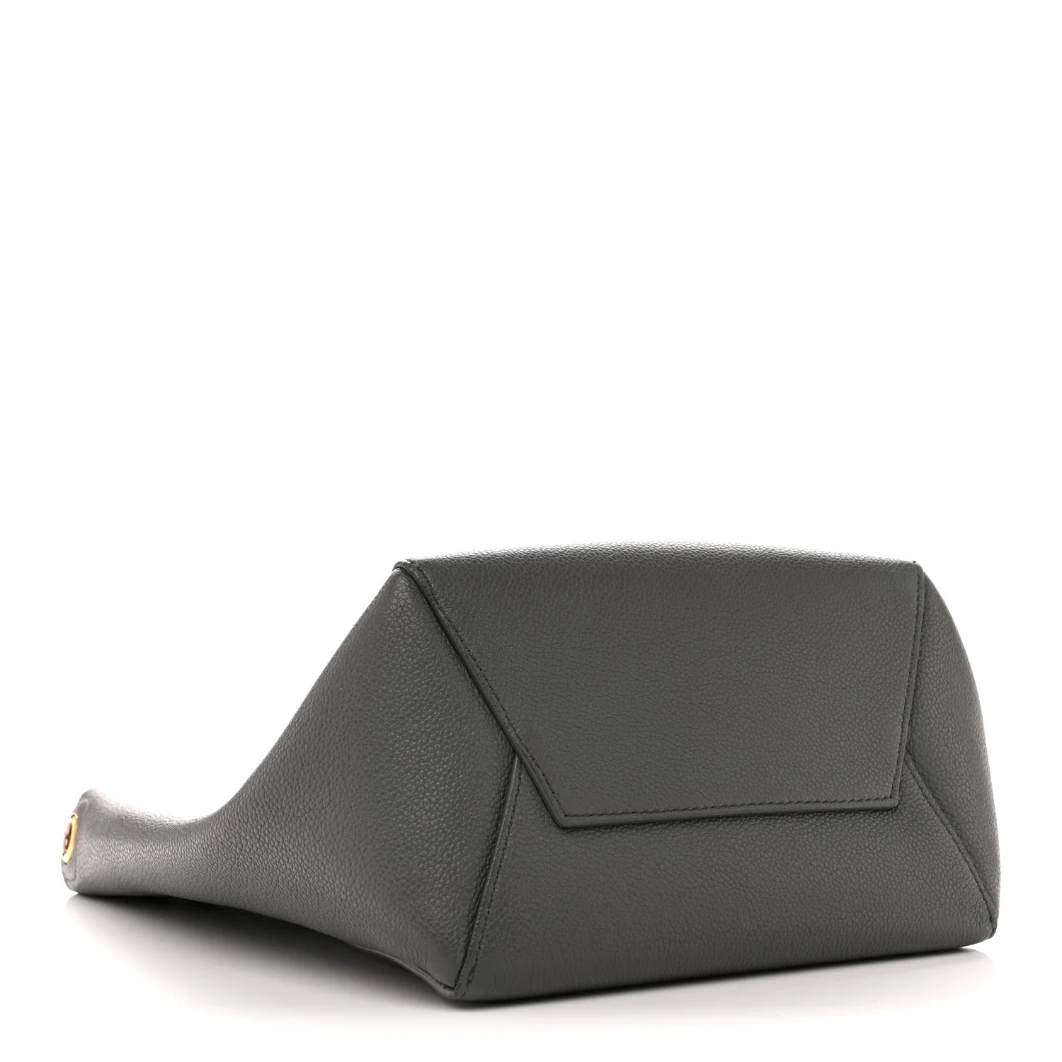 Soft Grained Calfskin Small Sangle Bucket Bag Kohl - Image 4