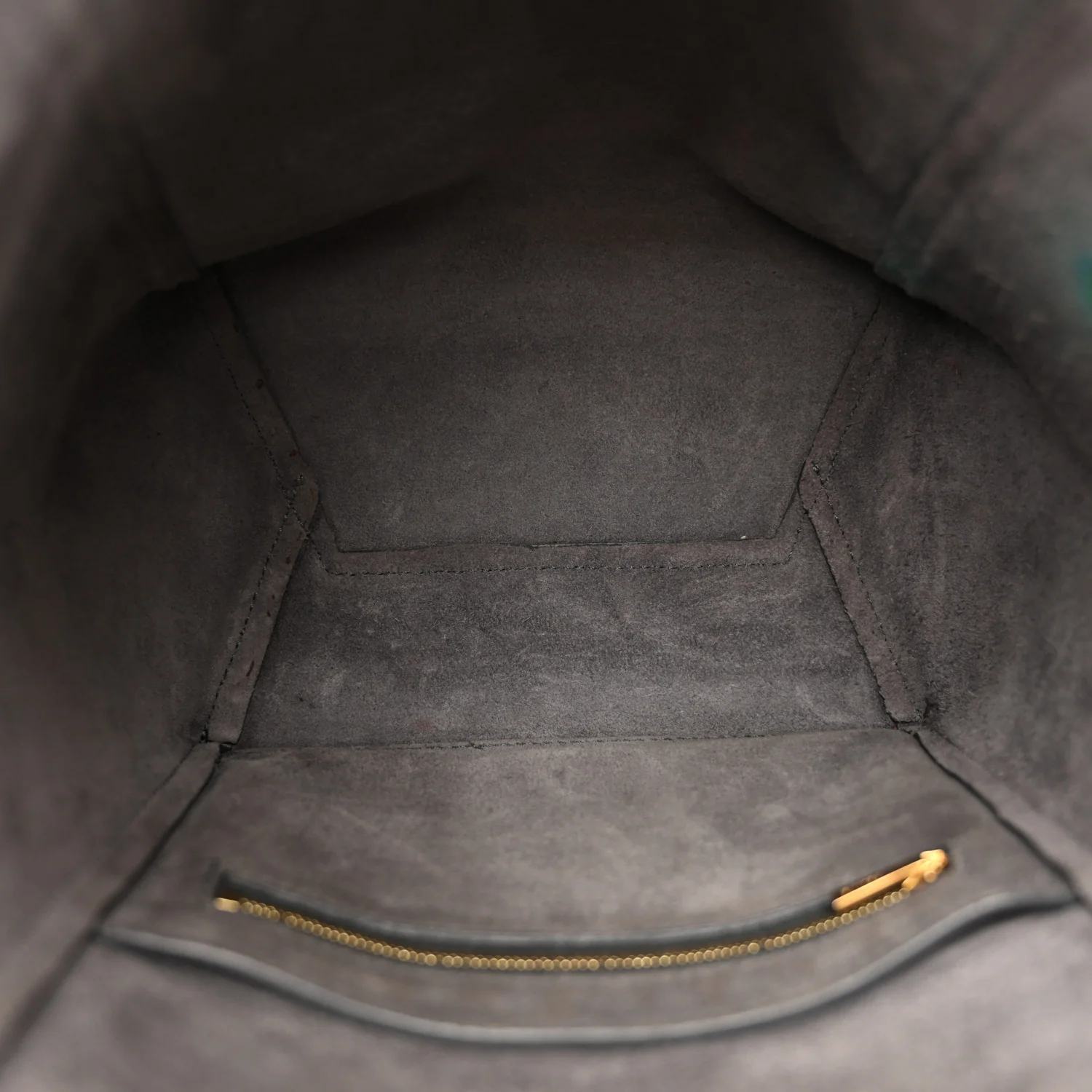 Soft Grained Calfskin Small Sangle Bucket Bag Kohl - Image 5
