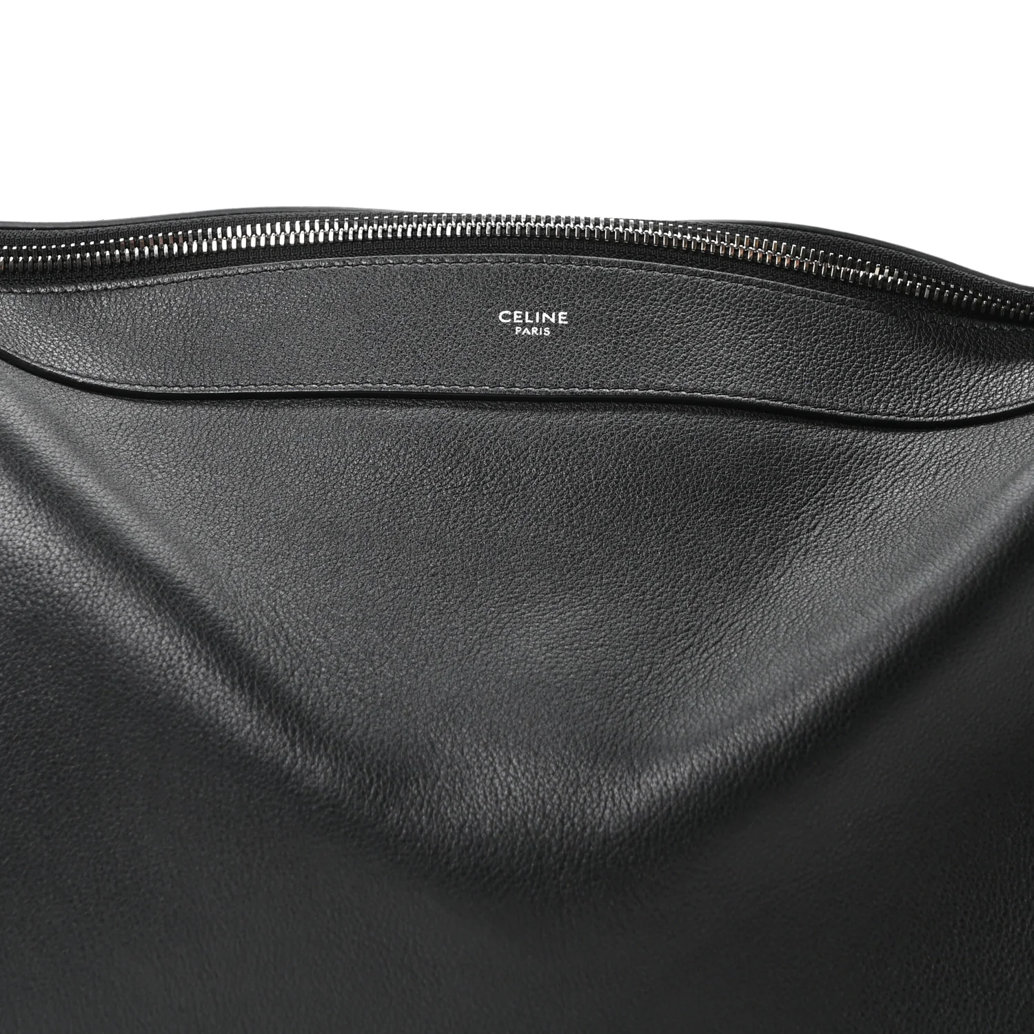 Supple Calfskin Large Romy Shoulder Bag Black - Image 8