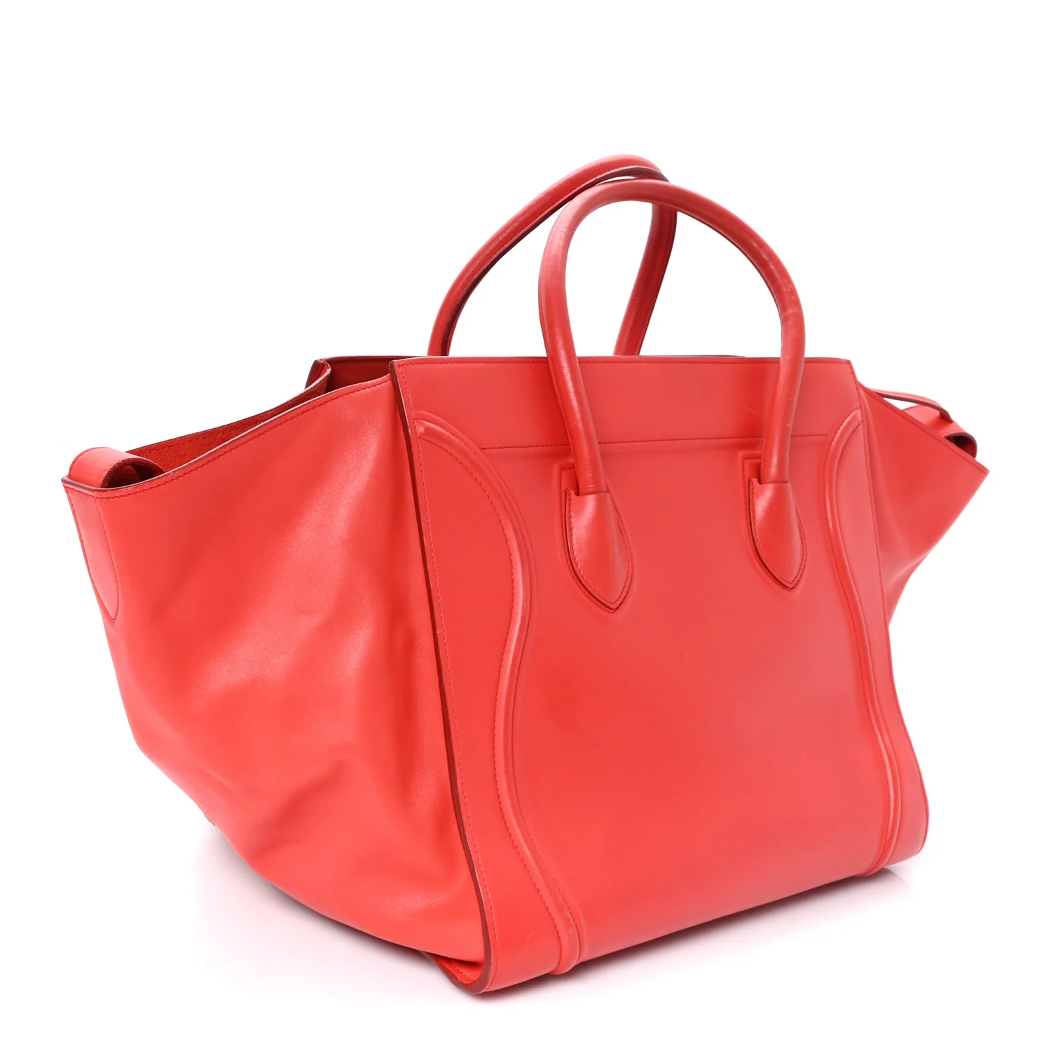 Supple Calfskin Medium Phantom Luggage Vermillion - Image 3