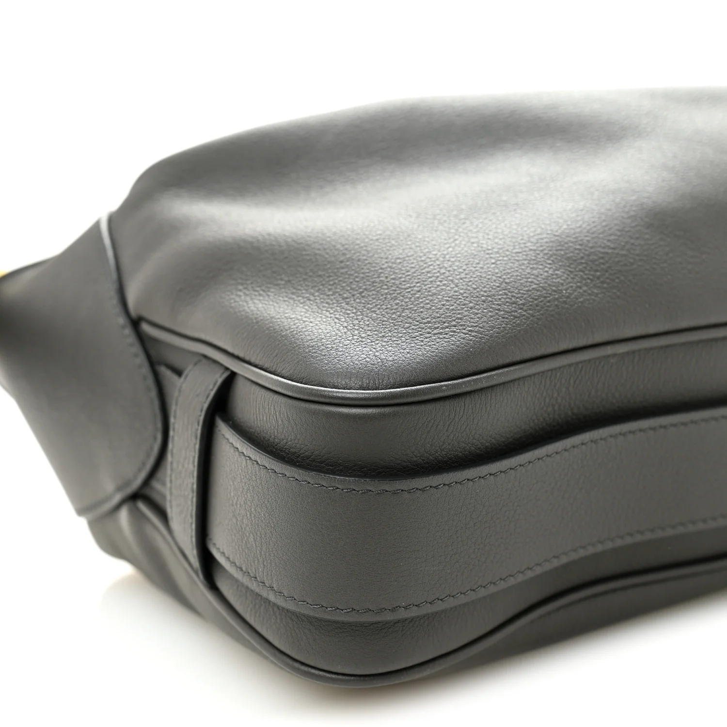 Supple Calfskin Medium Romy Shoulder Bag Grey - Image 8