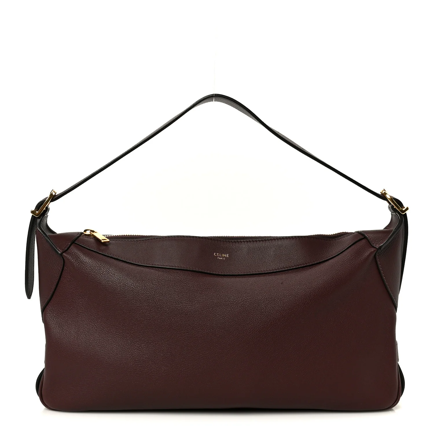 Supple Calfskin Medium Romy Shoulder Bag Hickory