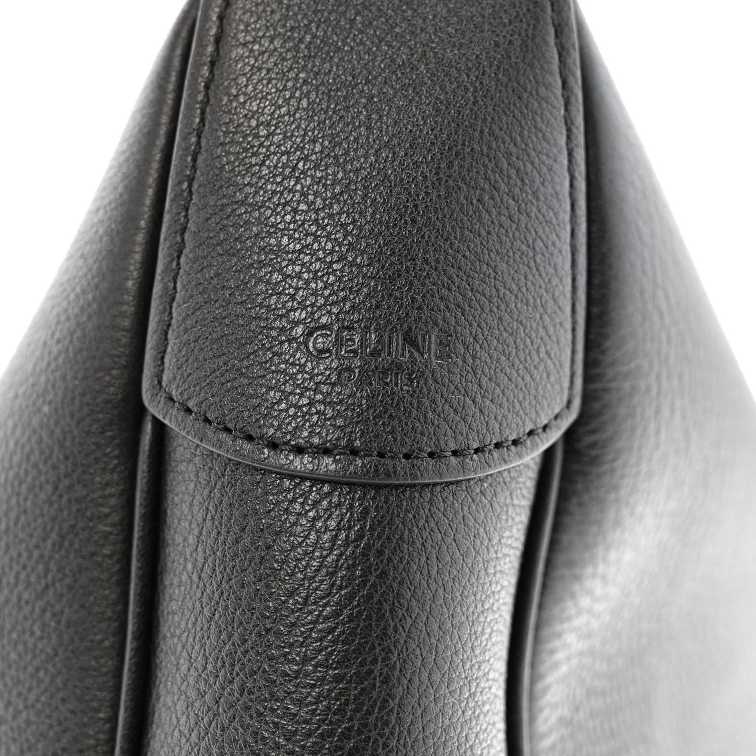 Supple Calfskin Medium Triomphe Heloise Shoulder Bag Black - Image 10