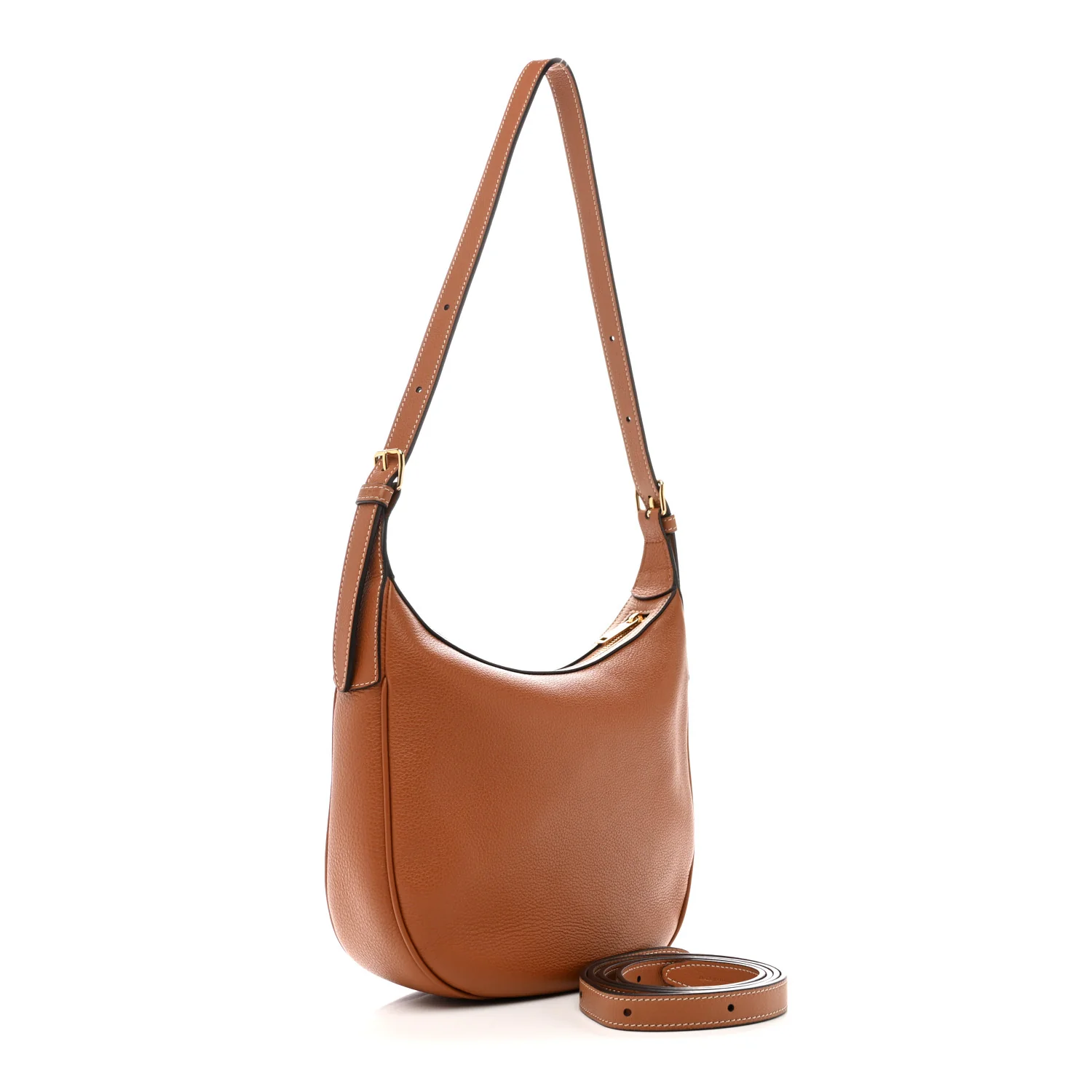 Supple Calfskin Small Triomphe Heloise Shoulder Bag Tan - Image 3