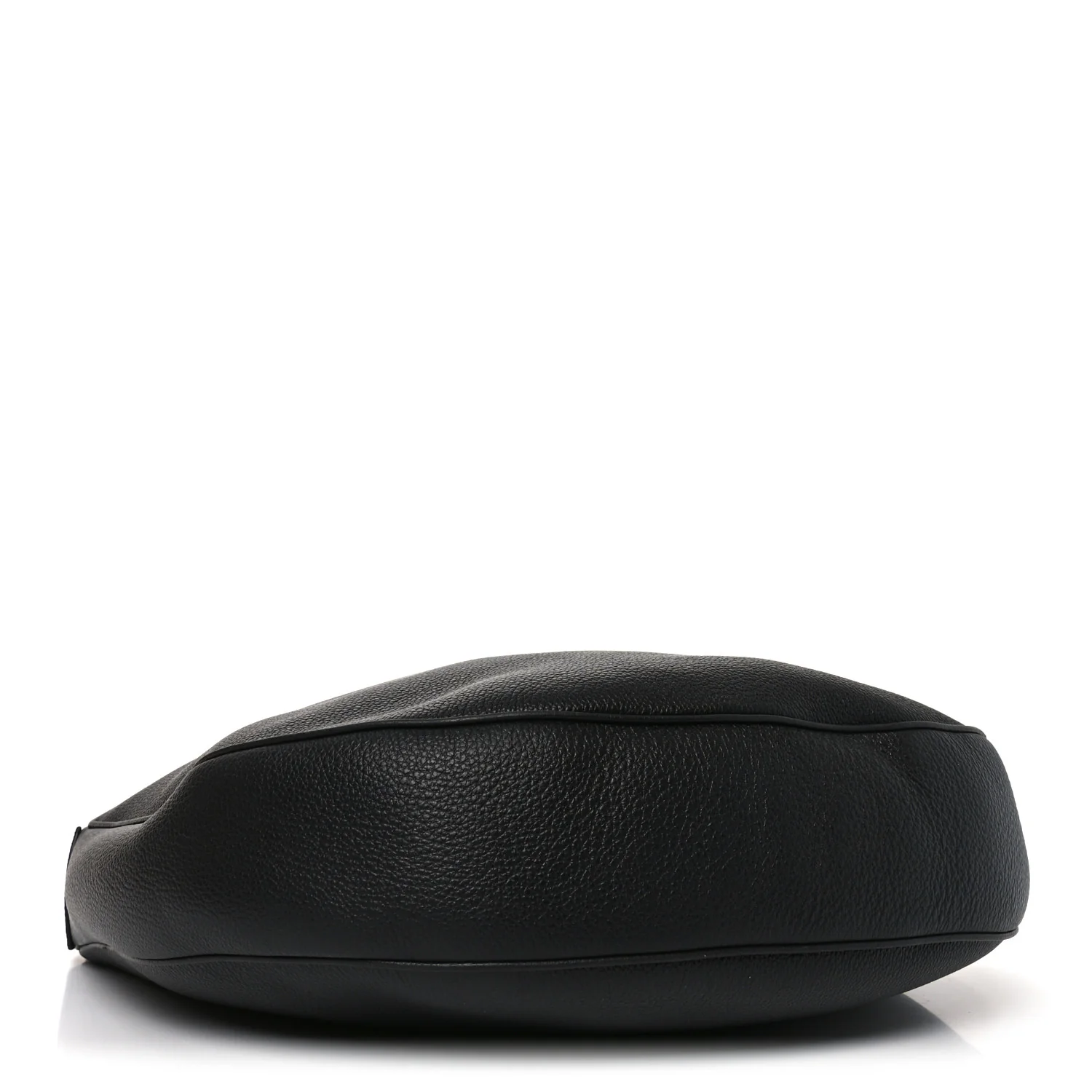 Supple Grained Calfskin Large Lulu Shoulder Bag Black - Image 4