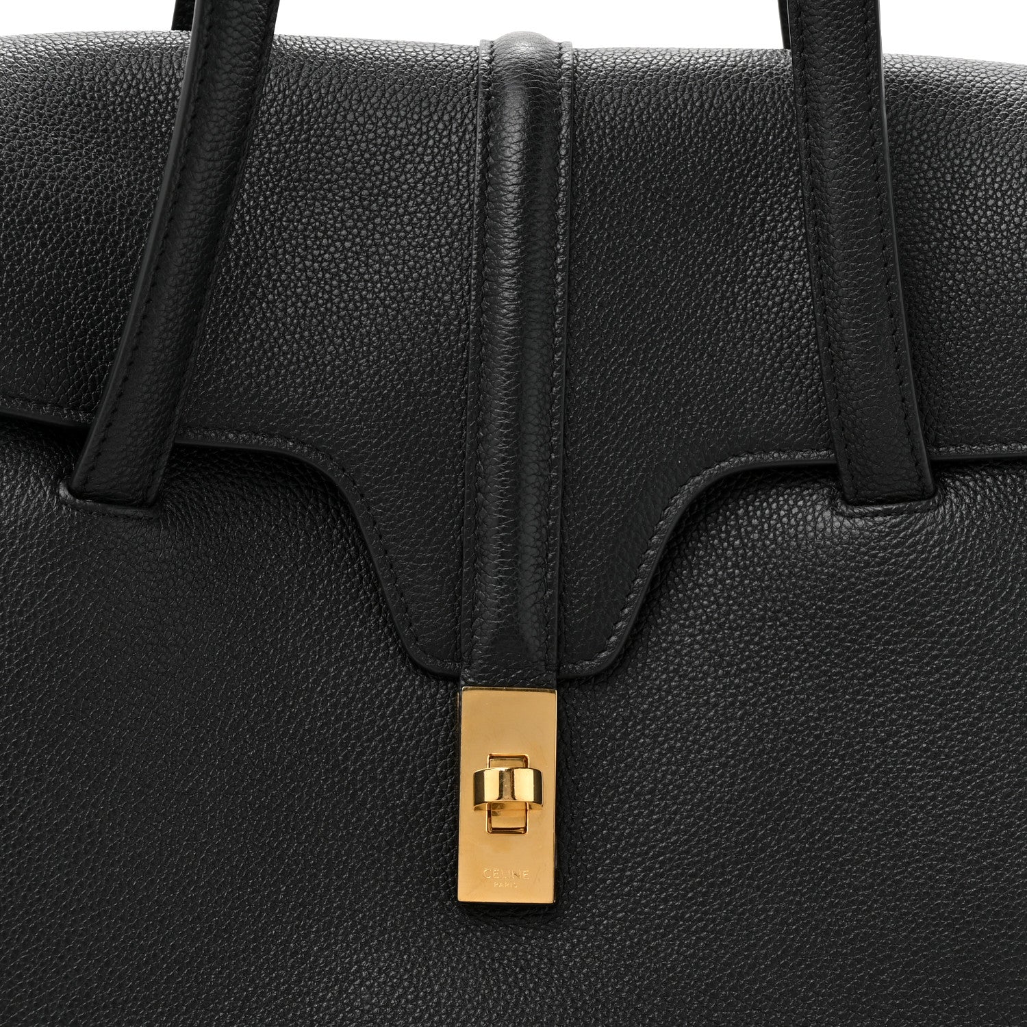 Supple Grained Calfskin Medium Soft 16 Bag Black - Image 8