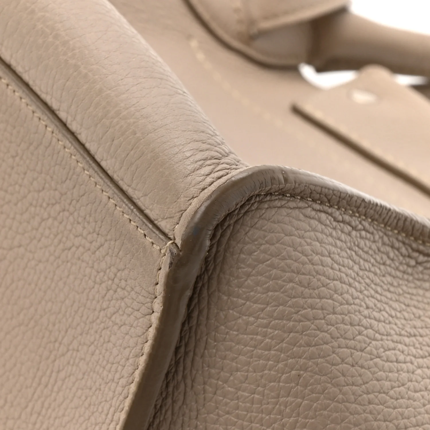 Supple Grained Calfskin Small Big Bag Light Taupe - Image 12