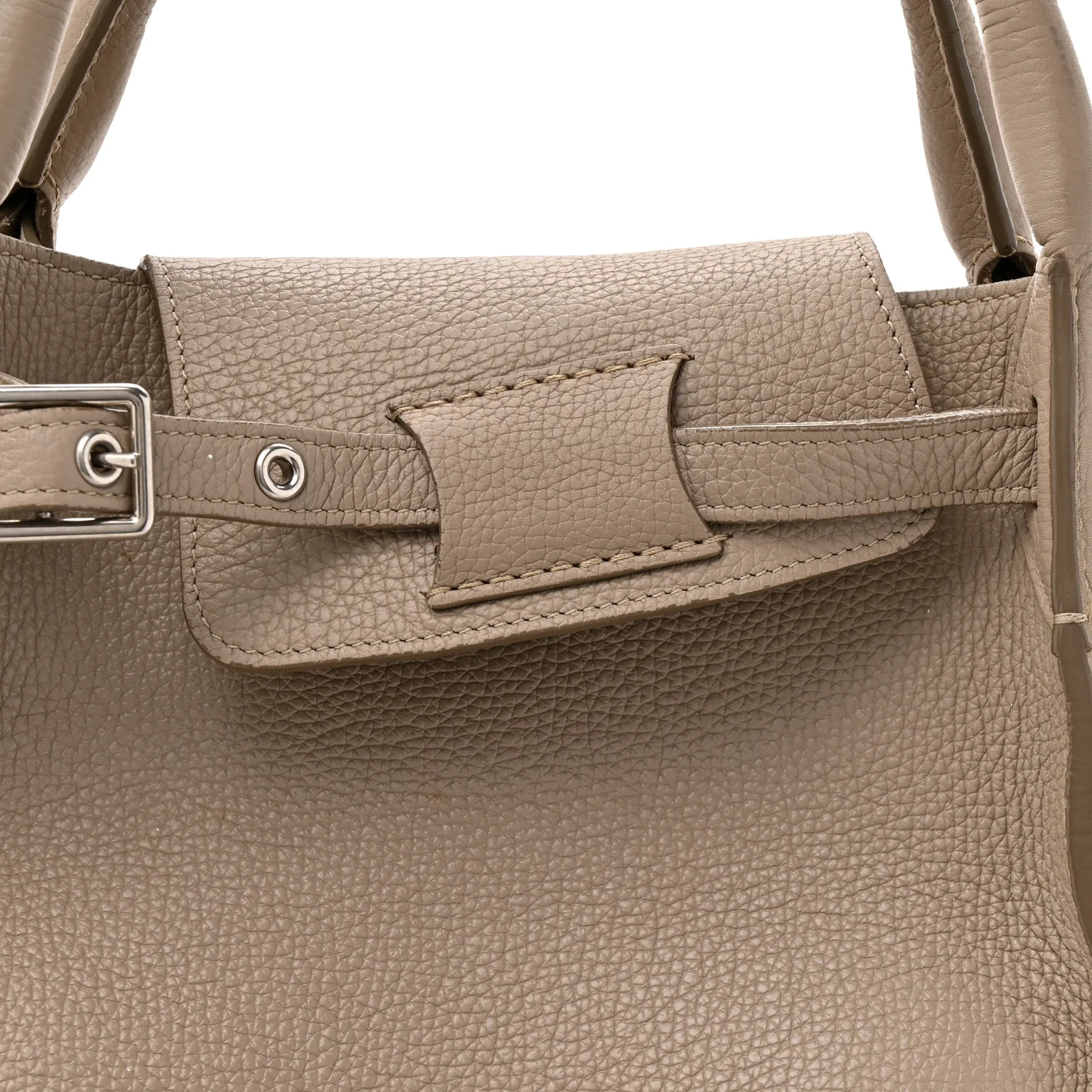 Supple Grained Calfskin Small Big Bag Light Taupe - Image 7