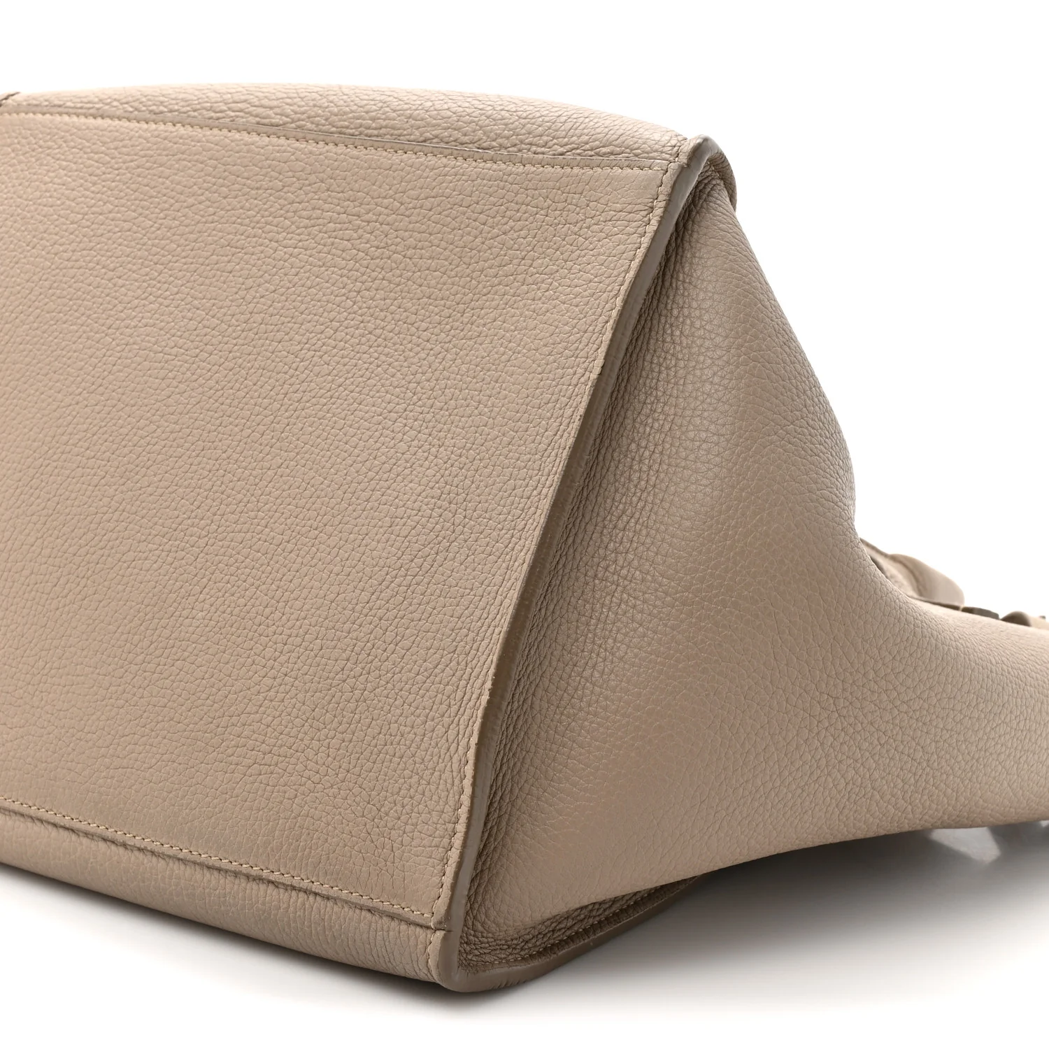 Supple Grained Calfskin Small Big Bag Light Taupe - Image 8