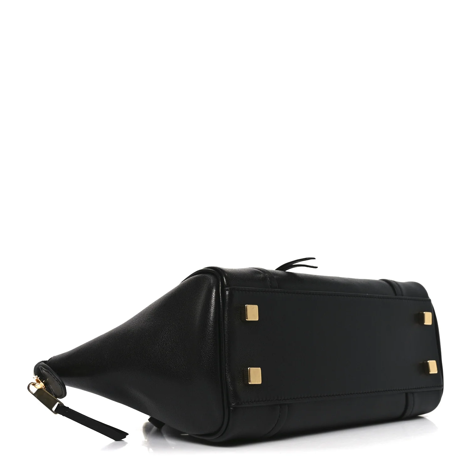 Supple Shiny Lambskin Little New Luggage Black - Image 4