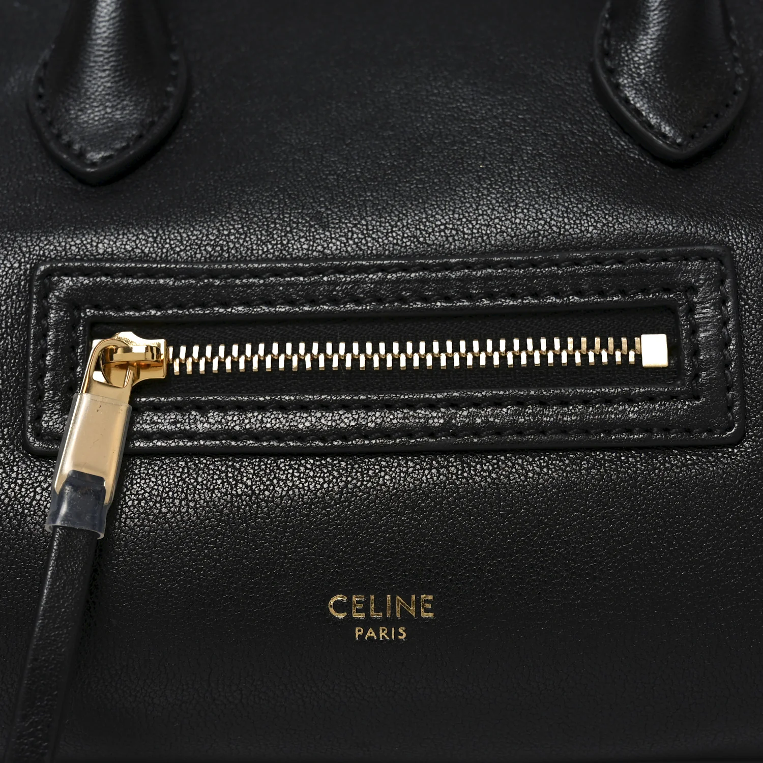 Supple Shiny Lambskin Little New Luggage Black - Image 6