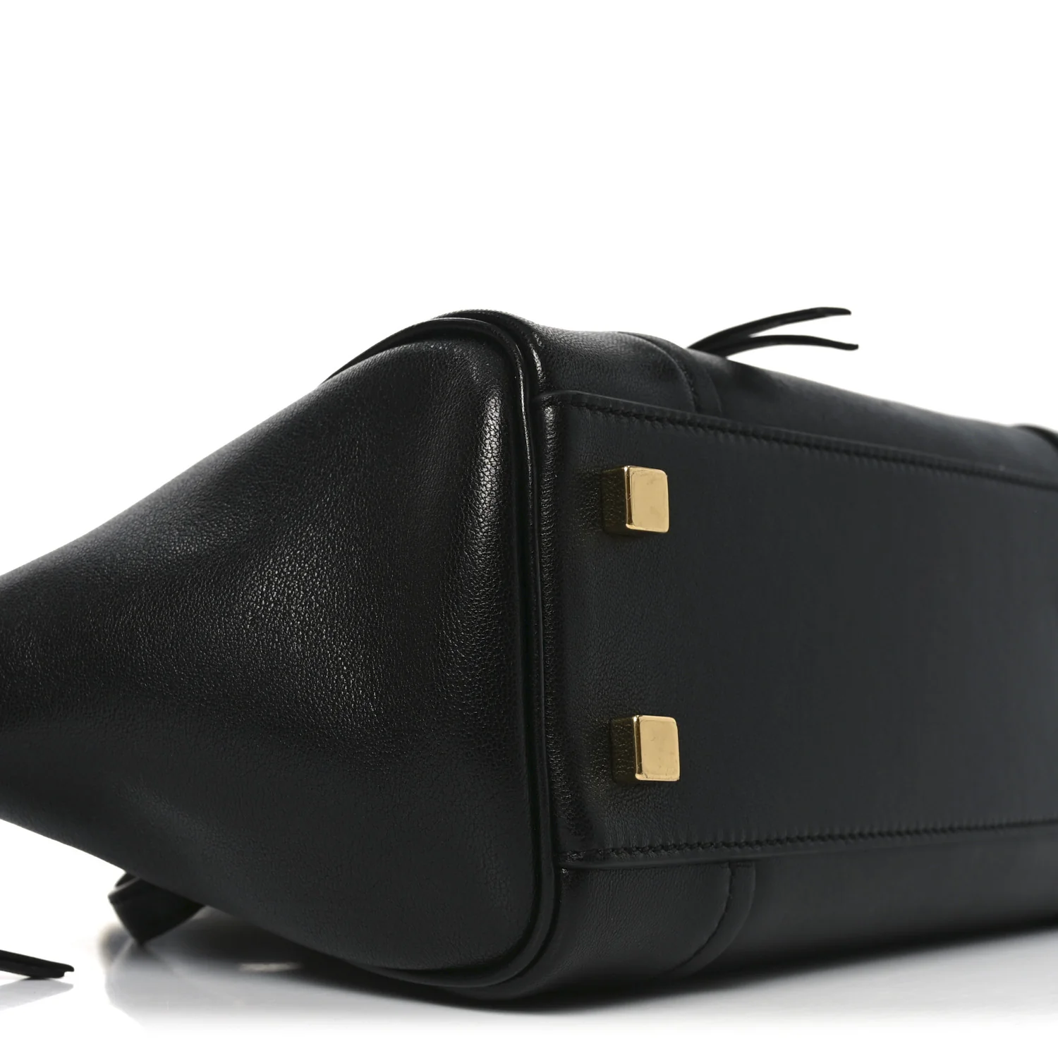 Supple Shiny Lambskin Little New Luggage Black - Image 8