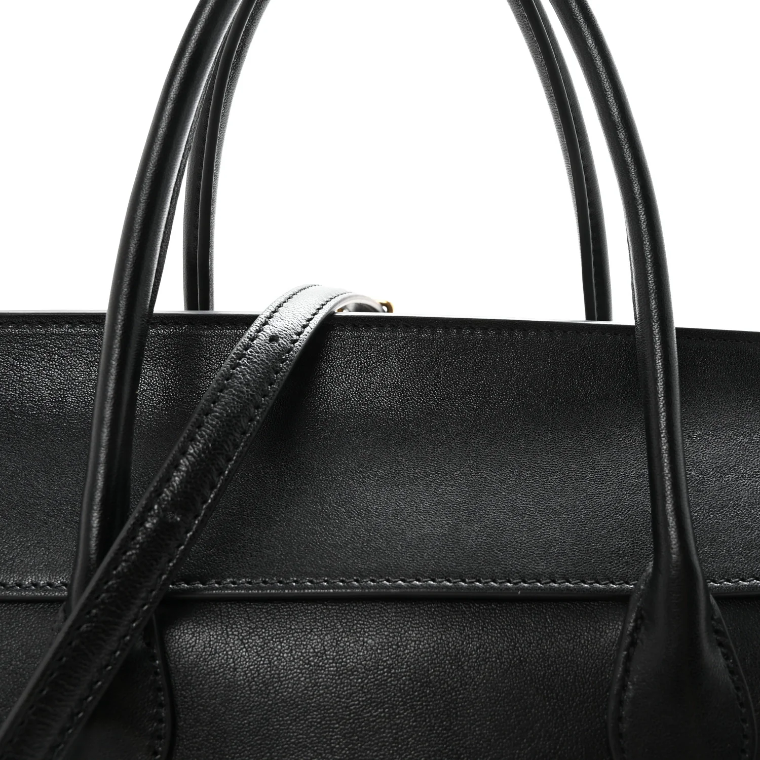 Supple Shiny Lambskin Luggage Black - Image 8