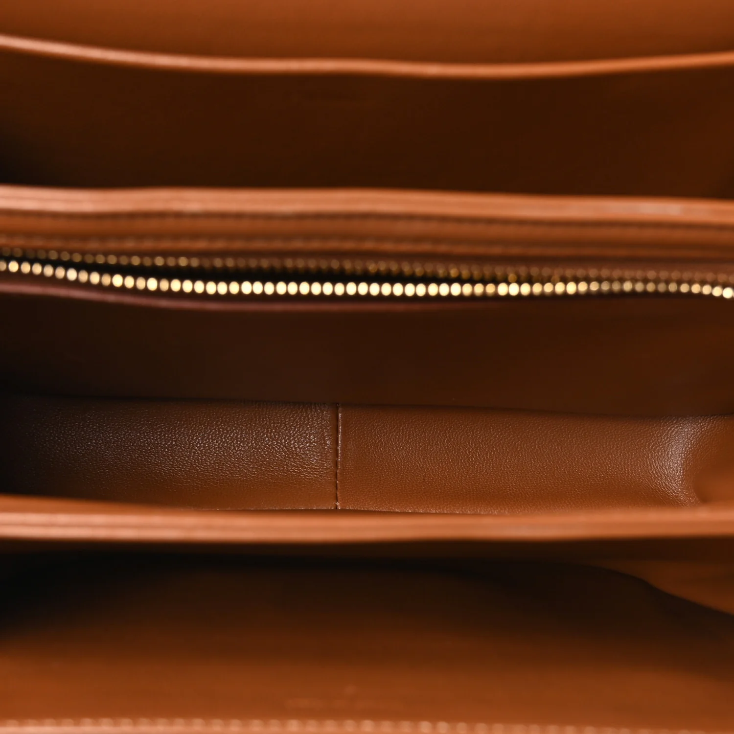 Textile Calfskin Classique Triomphe Bag Natural Tan - Image 5