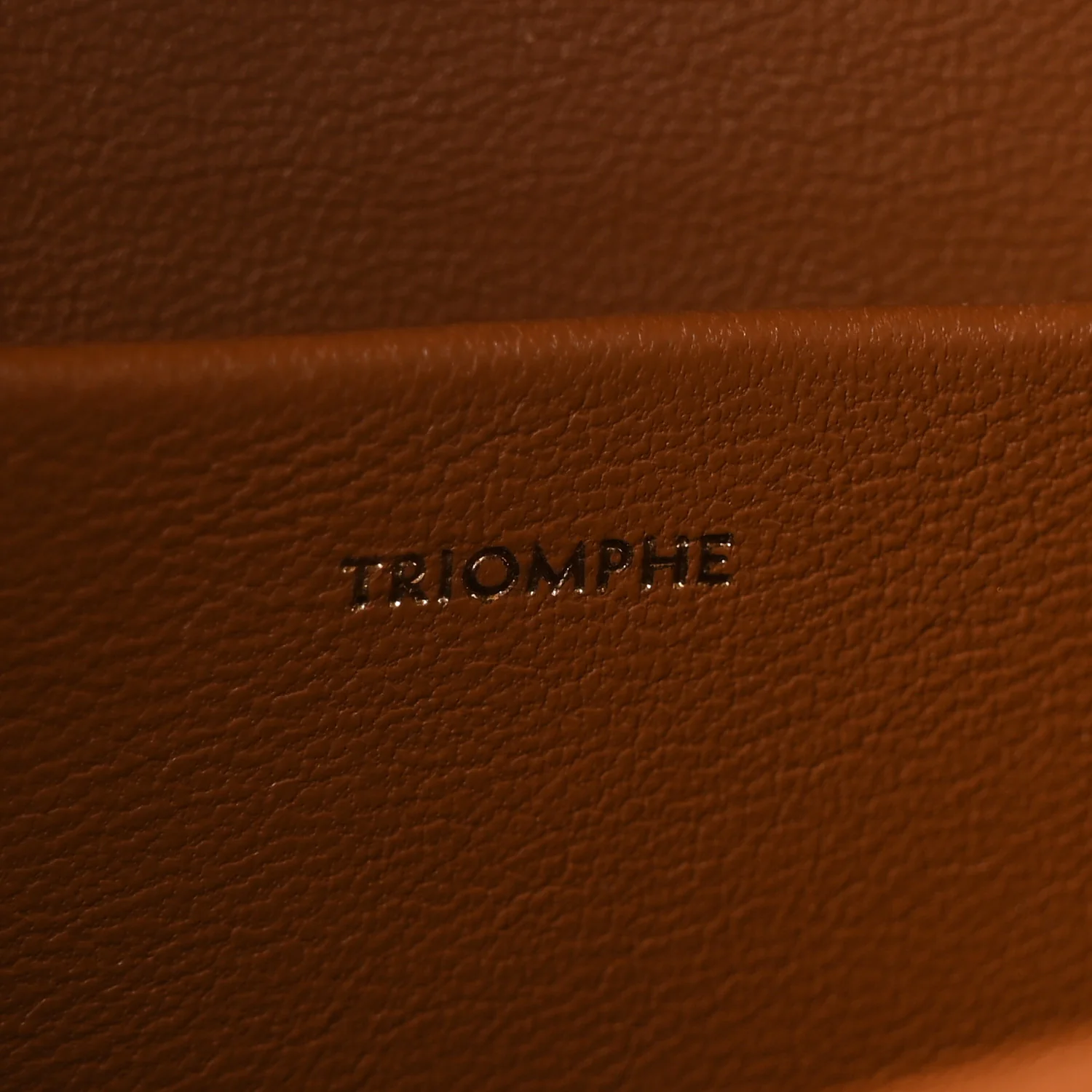 Textile Calfskin Classique Triomphe Bag Natural Tan - Image 7