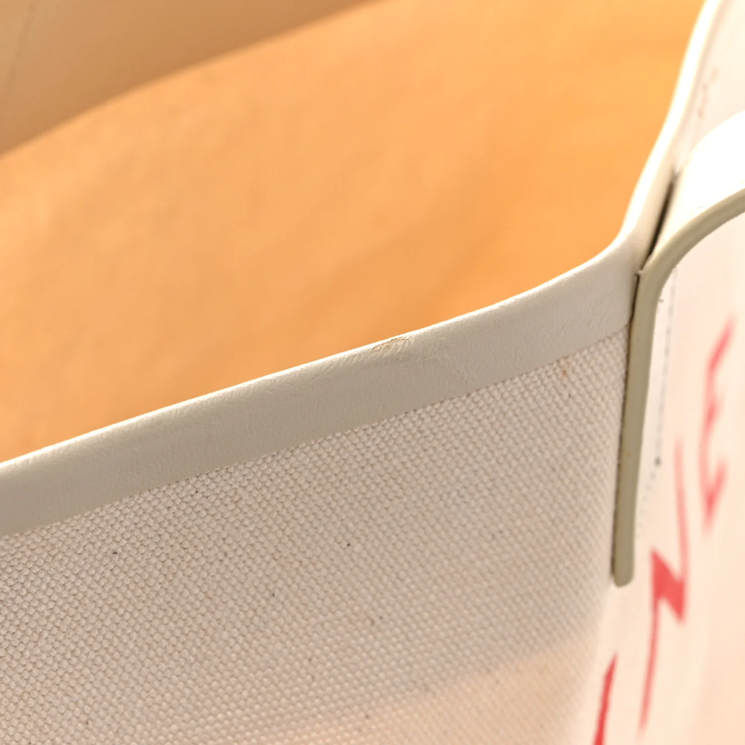 Textile Medium Made In Tote Natural Natural Red - Image 14