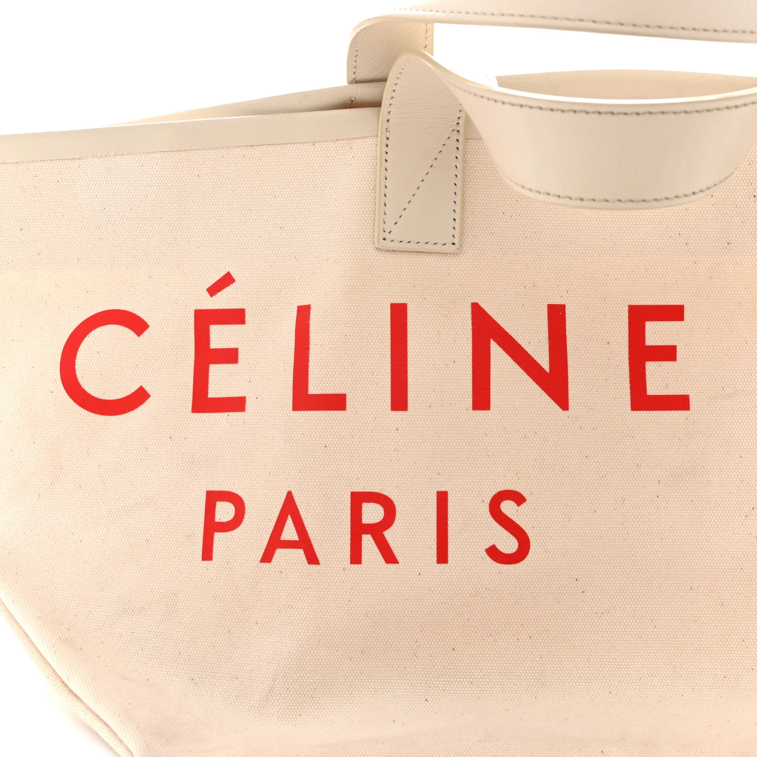 Textile Medium Made In Tote Natural Natural Red - Image 6