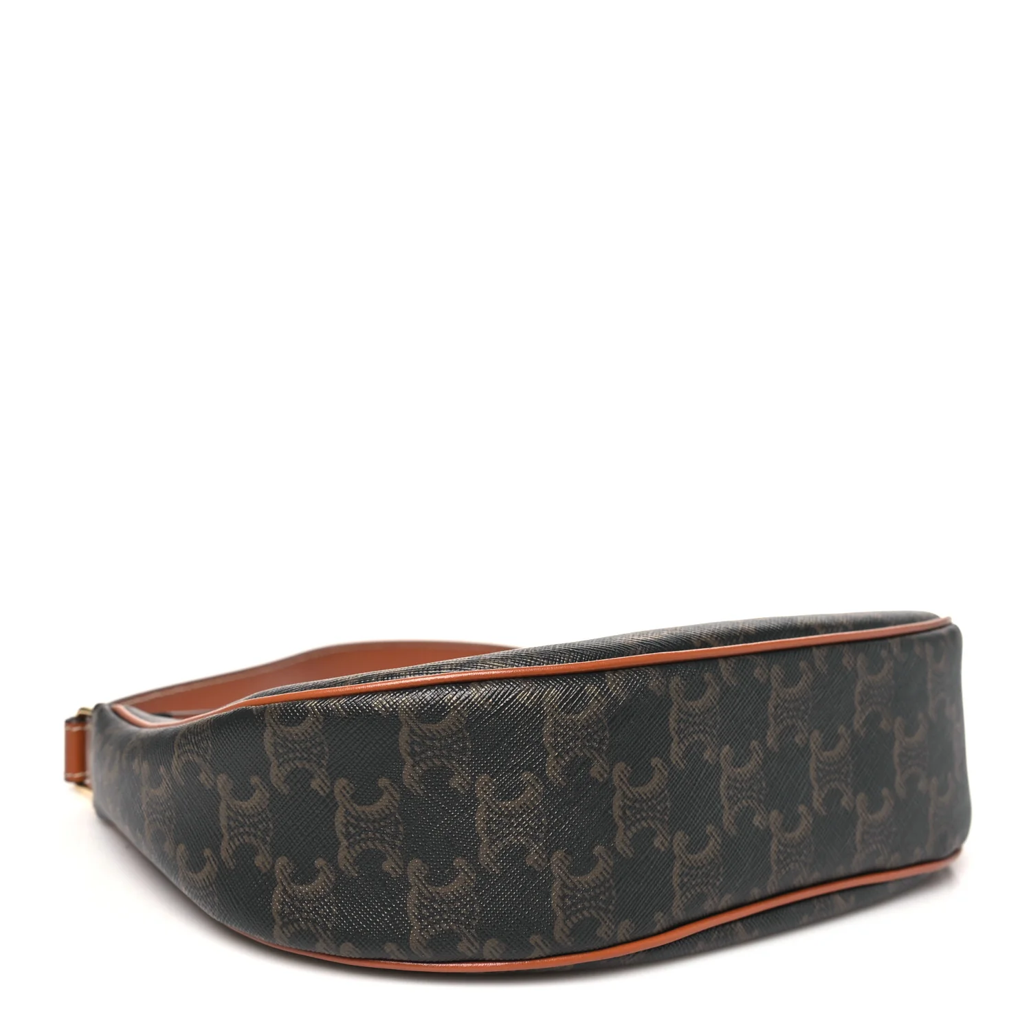 Triomphe Canvas Calfskin Ava Shoulder Bag Tan - Image 4