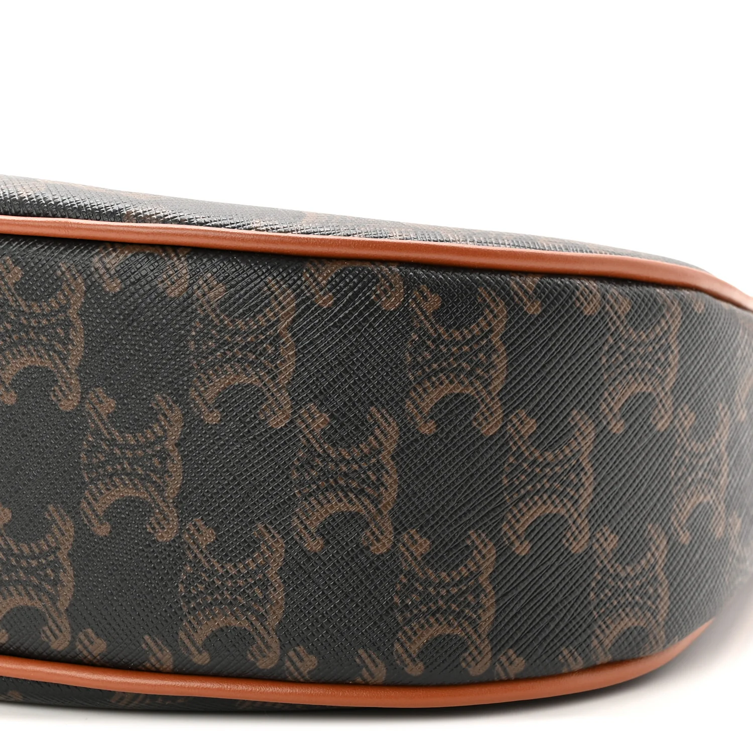 Triomphe Canvas Calfskin Ava Shoulder Bag Tan - Image 9
