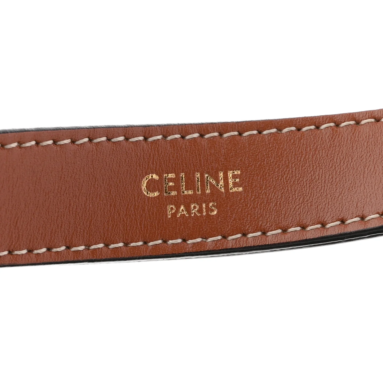 Triomphe Canvas Calfskin Ava Shoulder Bag Tan - Image 6