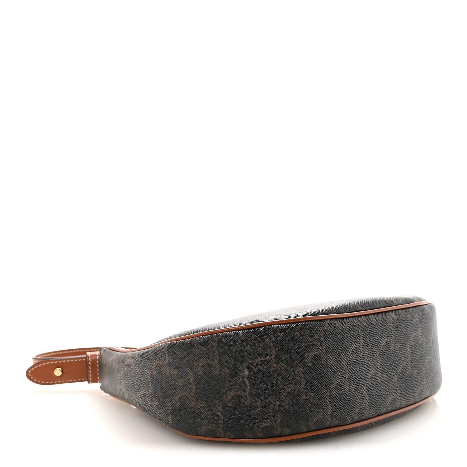 Triomphe Canvas Calfskin Ava Shoulder Bag Tan - Image 4