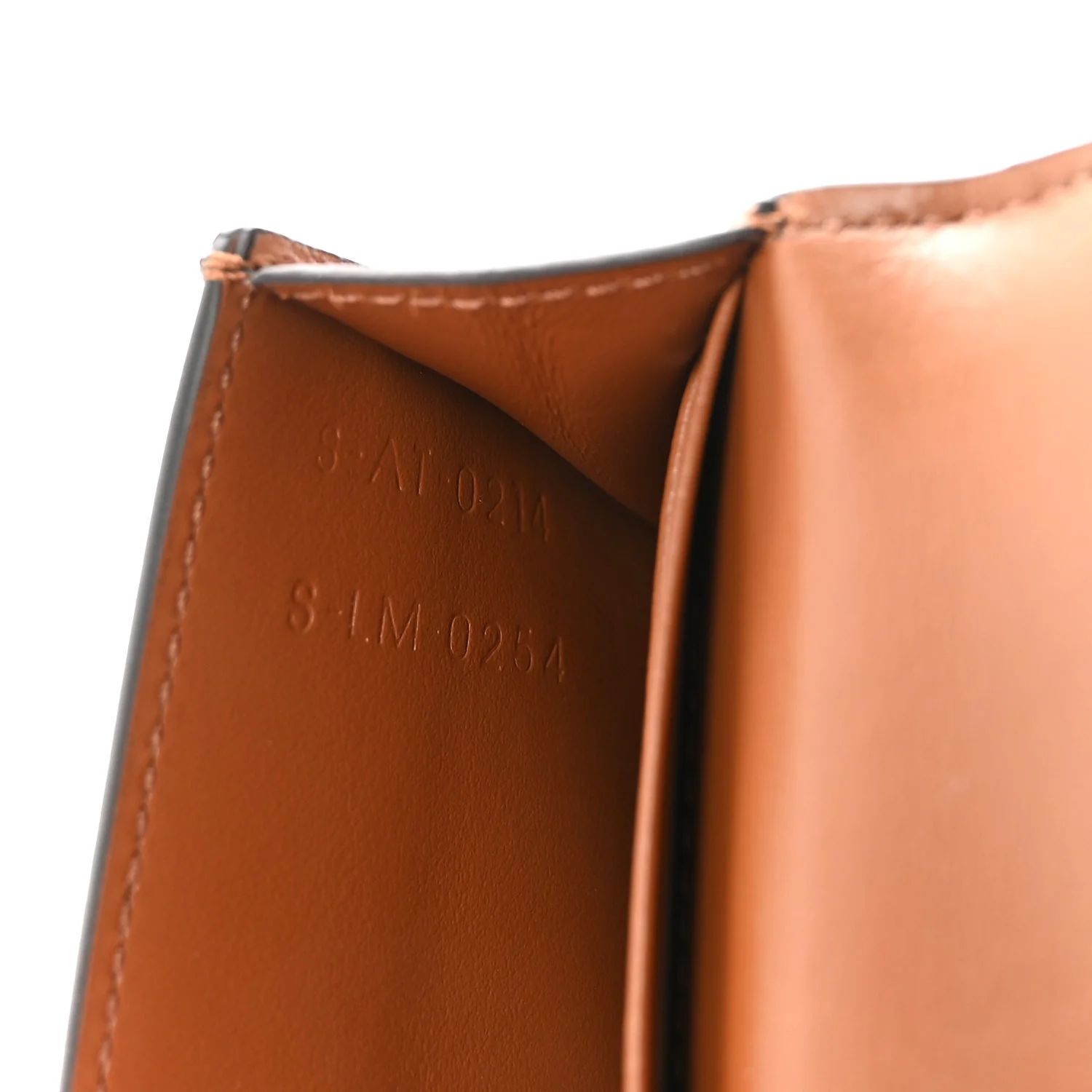 Triomphe Canvas Calfskin Flap Card Holder Tan - Image 8