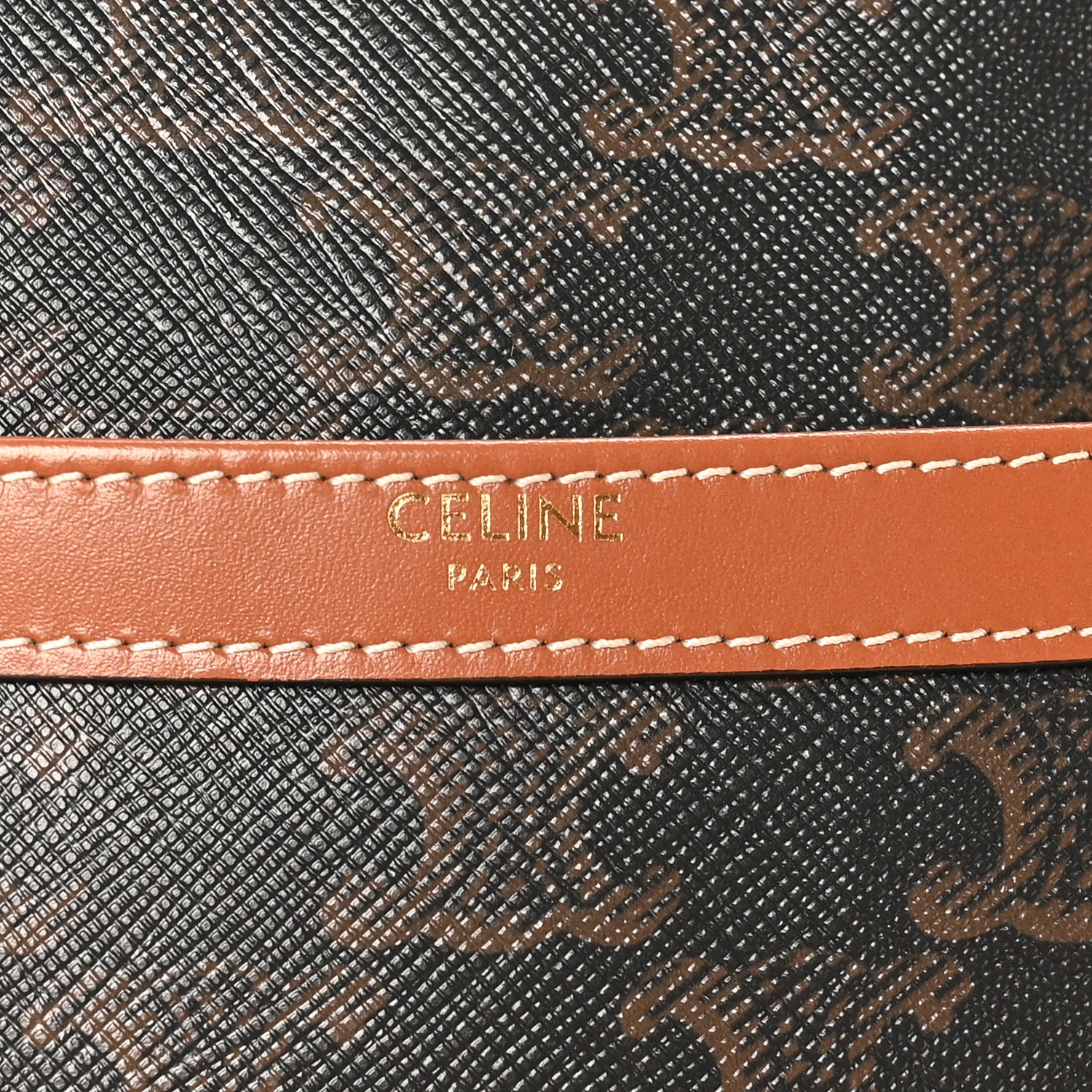 Triomphe Canvas Calfskin Medium Patapans Tan - Image 5