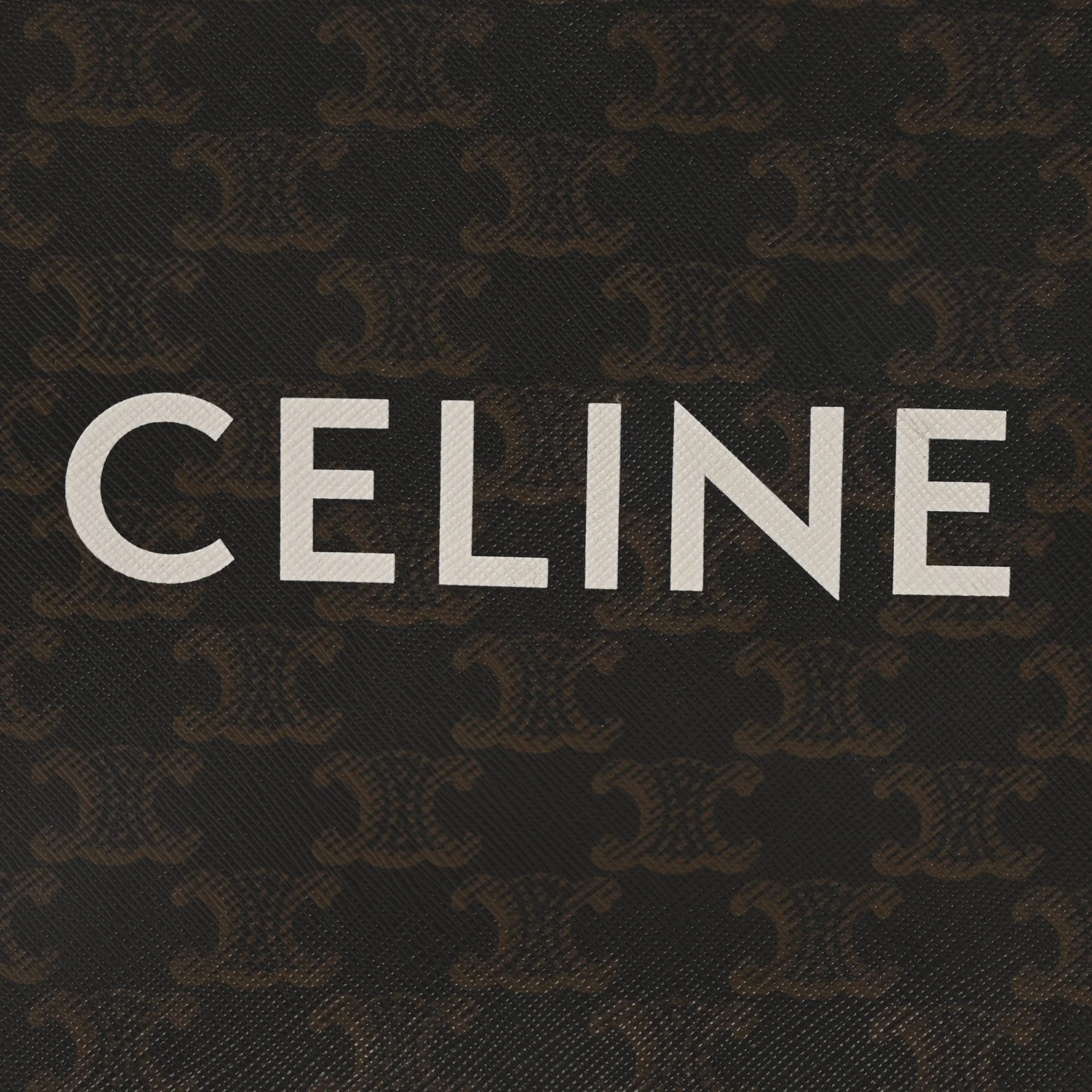Triomphe Canvas Calfskin Mini Vertical Cabas Tan - Image 7
