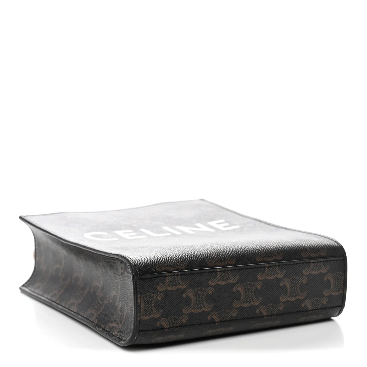 Triomphe Canvas Calfskin Mini Vertical Cabas Tan - Image 4