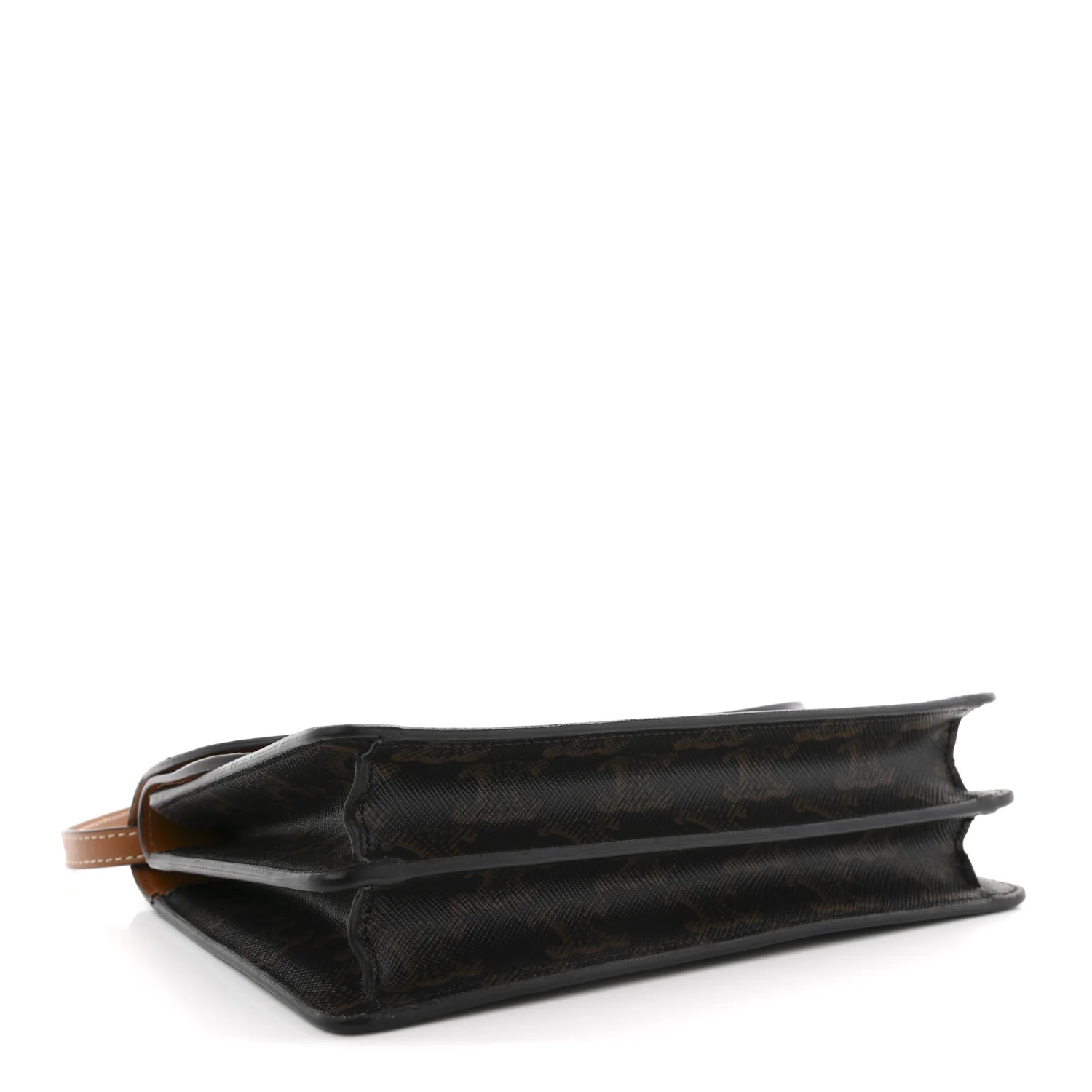 Triomphe Canvas Lambskin Wallet On Strap Tan - Image 4