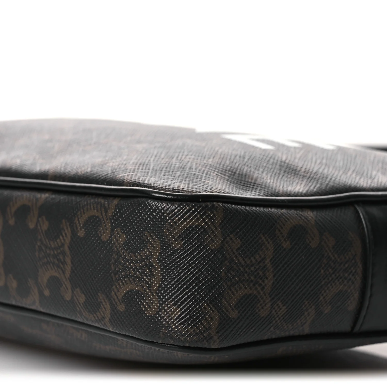 Triomphe Canvas Medium Messenger Bag Black - Image 10