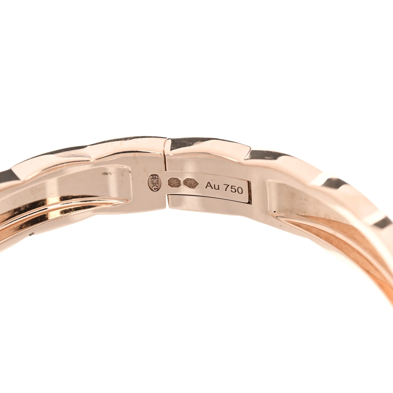 18K Beige Gold Coco Crush Bangle Bracelet XS - Image 4