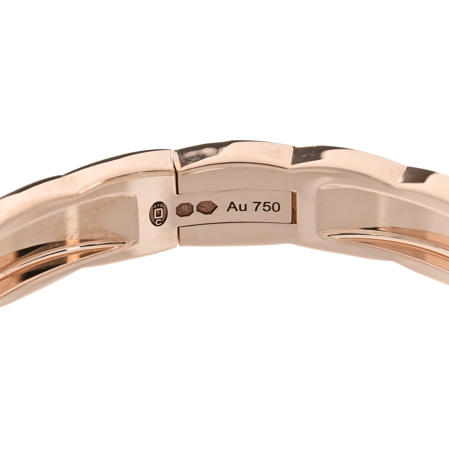 18K Beige Gold Diamond .56ctw Coco Crush Bracelet S - Image 3