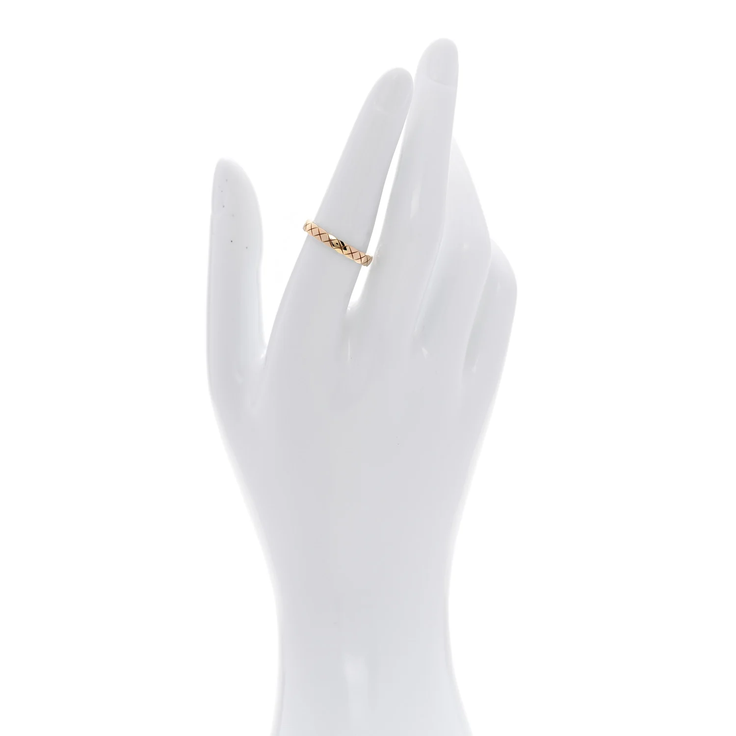 18K Yellow Gold Mini Coco Crush Ring 54 6.75 - Image 2