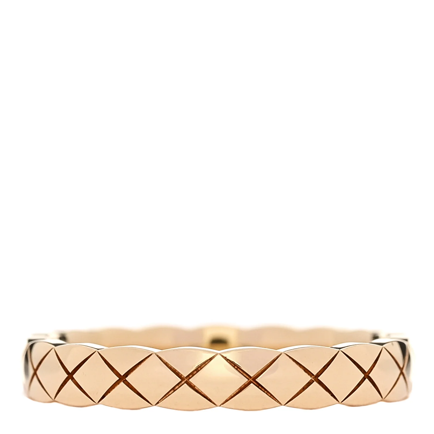 18K Yellow Gold Mini Coco Crush Ring 54 6.75 - Image 3