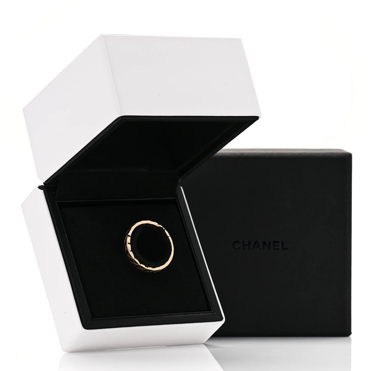 18K Yellow Gold Mini Coco Crush Ring 54 6.75 - Image 5
