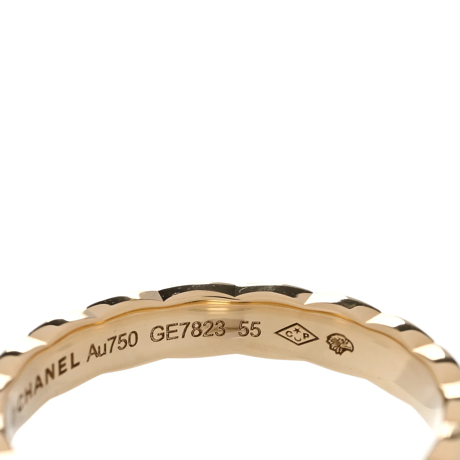 18K Yellow Gold Mini Coco Crush Ring 55 7.25 - Image 10