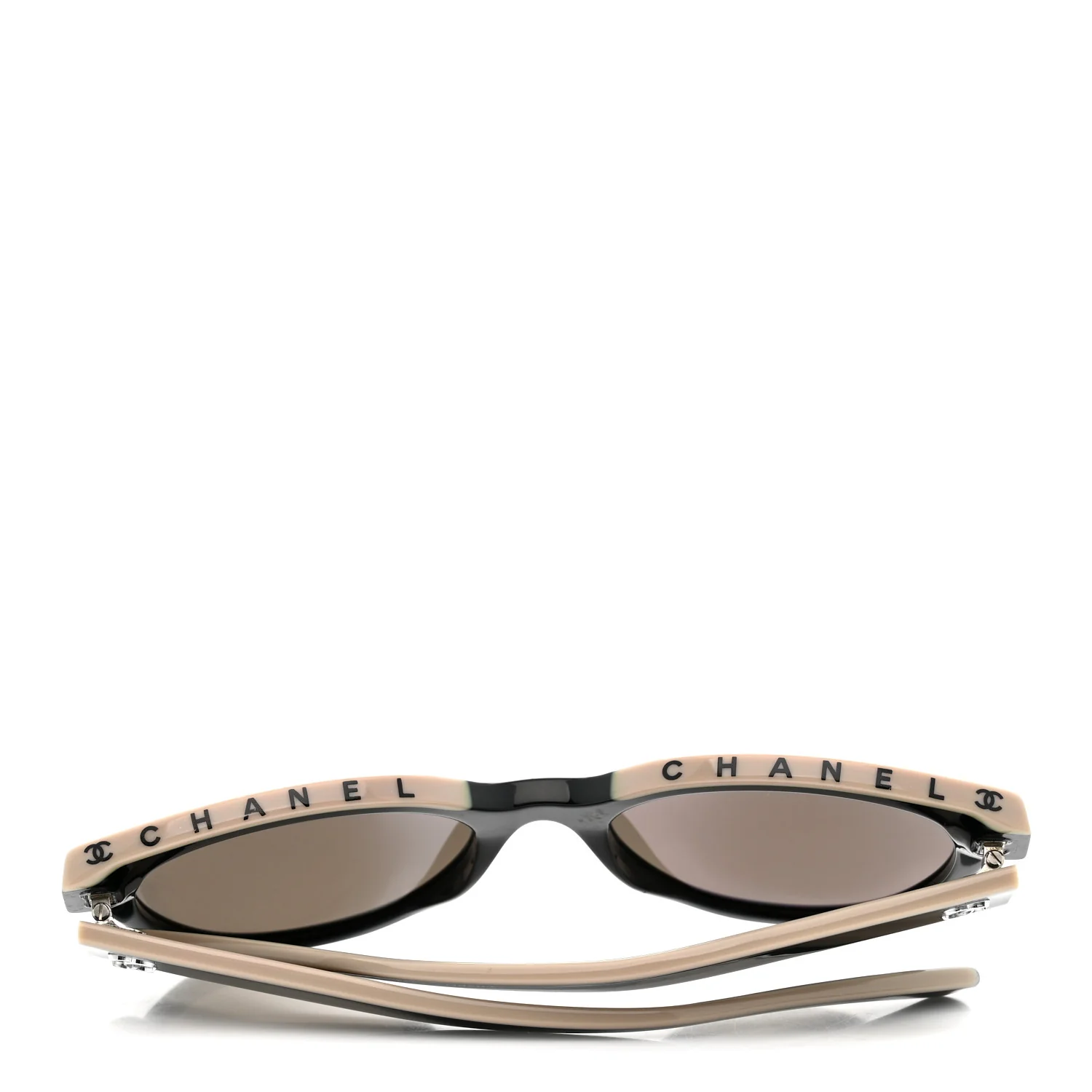 Acetate CC Butterfly Sunglasses 5414 Black Beige - Image 8