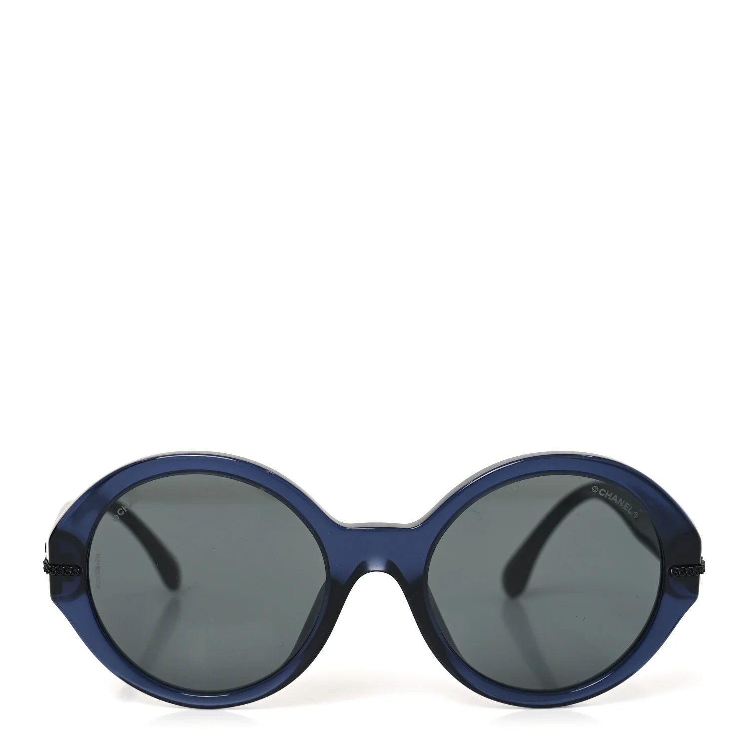 Acetate Chain Sunglasses 5511-A Blue - Image 2